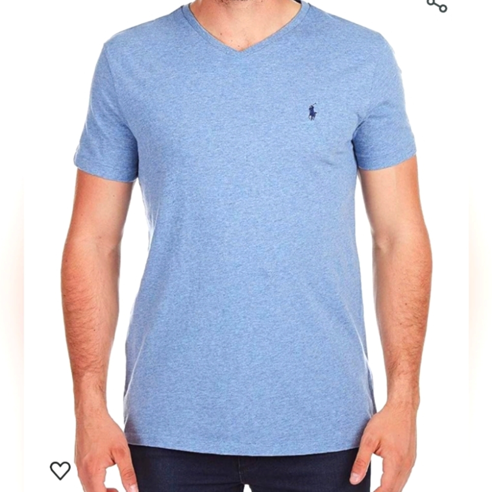 NWT❤️🔥$49 POLO by Ralph Lauren V-Neck T-shirt Men's Large - Picture 1 of 7
